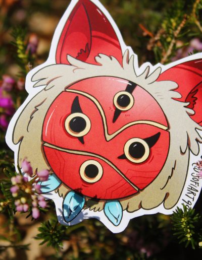 PEGATINAS PACK MONONOKE mascara princesa